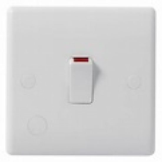 BG Electrical 832 20A DP Switch Flex Out White
