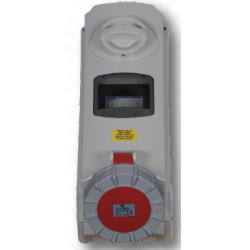 EL4065-40 AMP, 3 poles + N + E, 380-415V Receptacle Mechanically Interlocked with MCCB, IP67