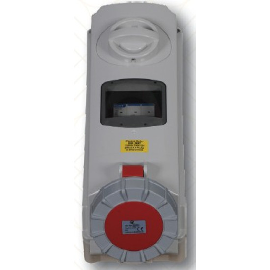 EL4065-40 AMP, 3 poles + N + E, 380-415V Receptacle Mechanically Interlocked with MCCB, IP67