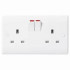 BG 822DP 2 GANG 13A 2 POLE SWITCHED  SOCKET 