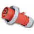 SP294-Plug, EL series, 3 poles + N + E, 6 h (red), 32 A, 380 -415 V, Straight IP67