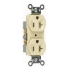 OM130RH-I – 20 Amp 250 Volt NEMA 5-20R Duplex Receptacle, Commercial Grade, Self Grounding, Ivory